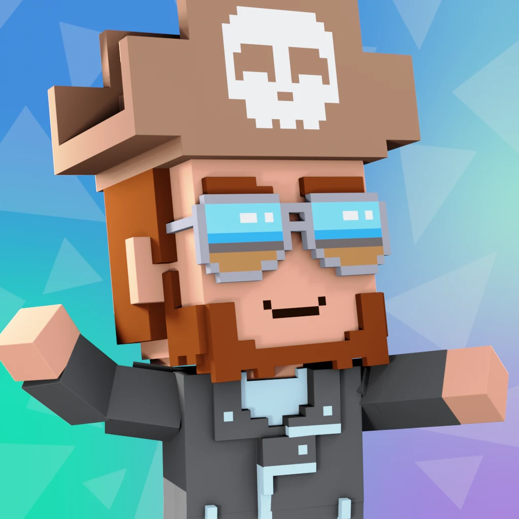 Pirate #2277 voxel render