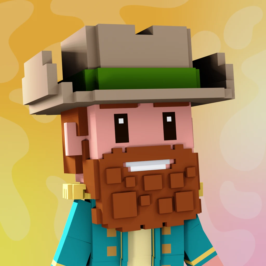 Pirate #2278 voxel render