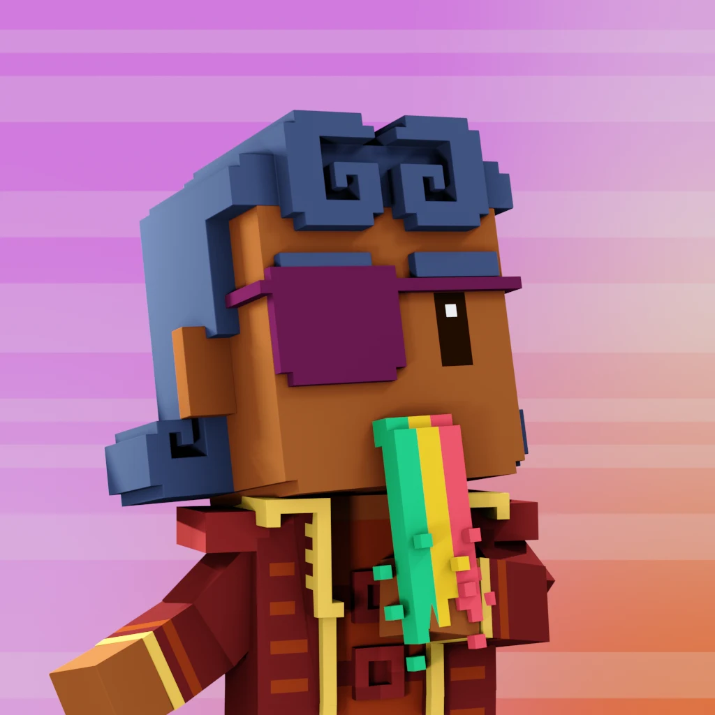 Pirate #2281 voxel render