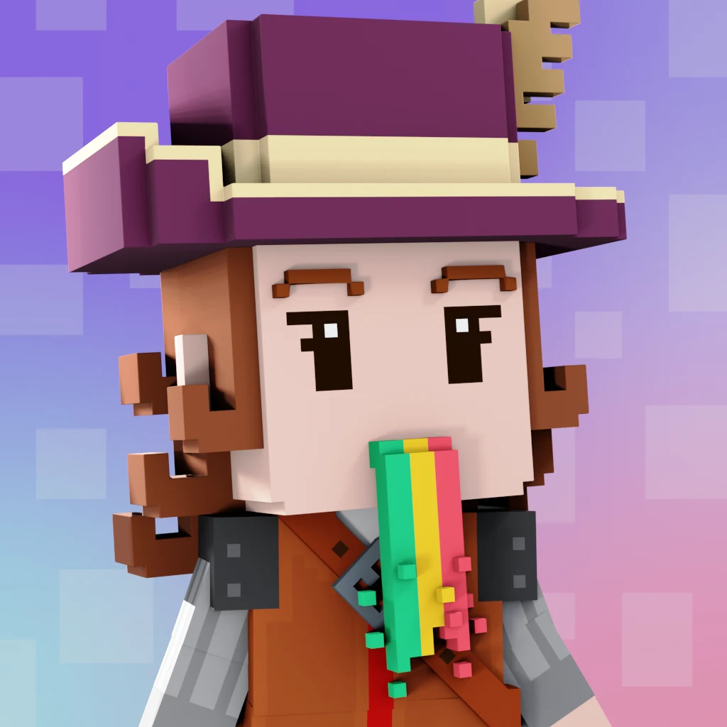 Pirate #2285 voxel render