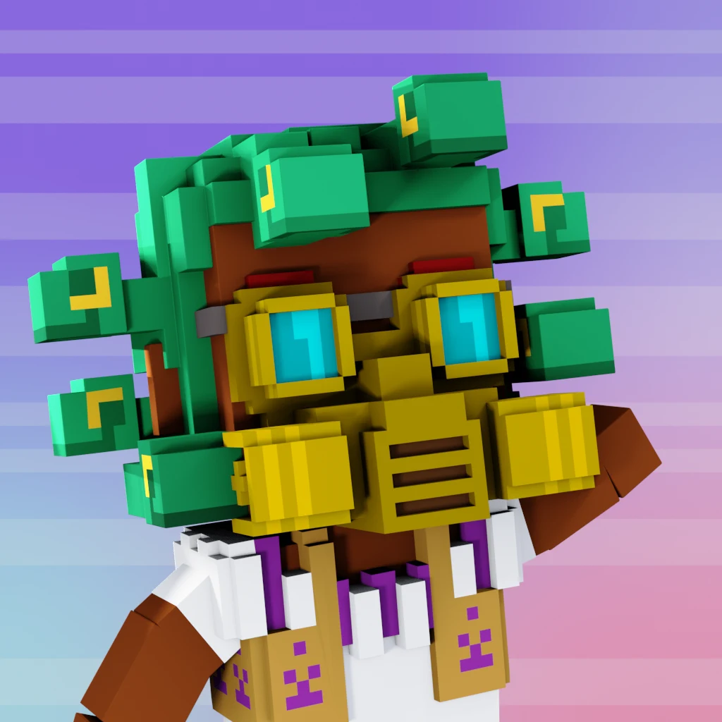 Pirate #2290 voxel render