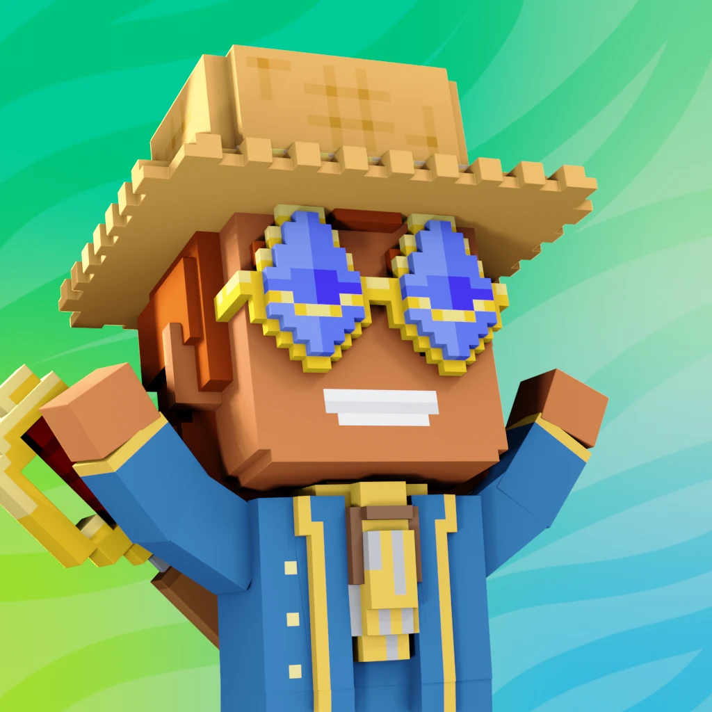 Pirate #2292 voxel render