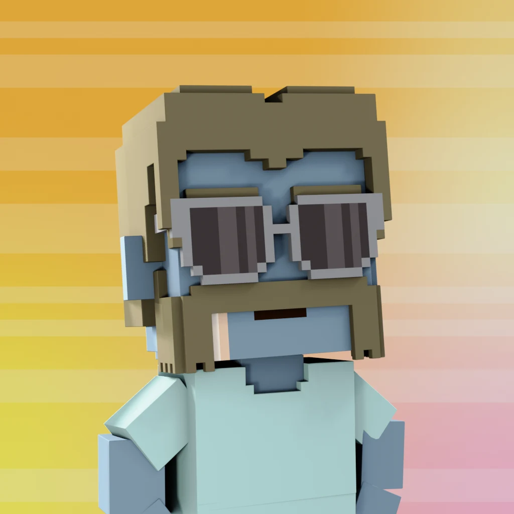 Pirate #2293 voxel render