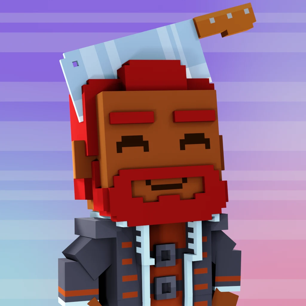 Pirate #2295 voxel render