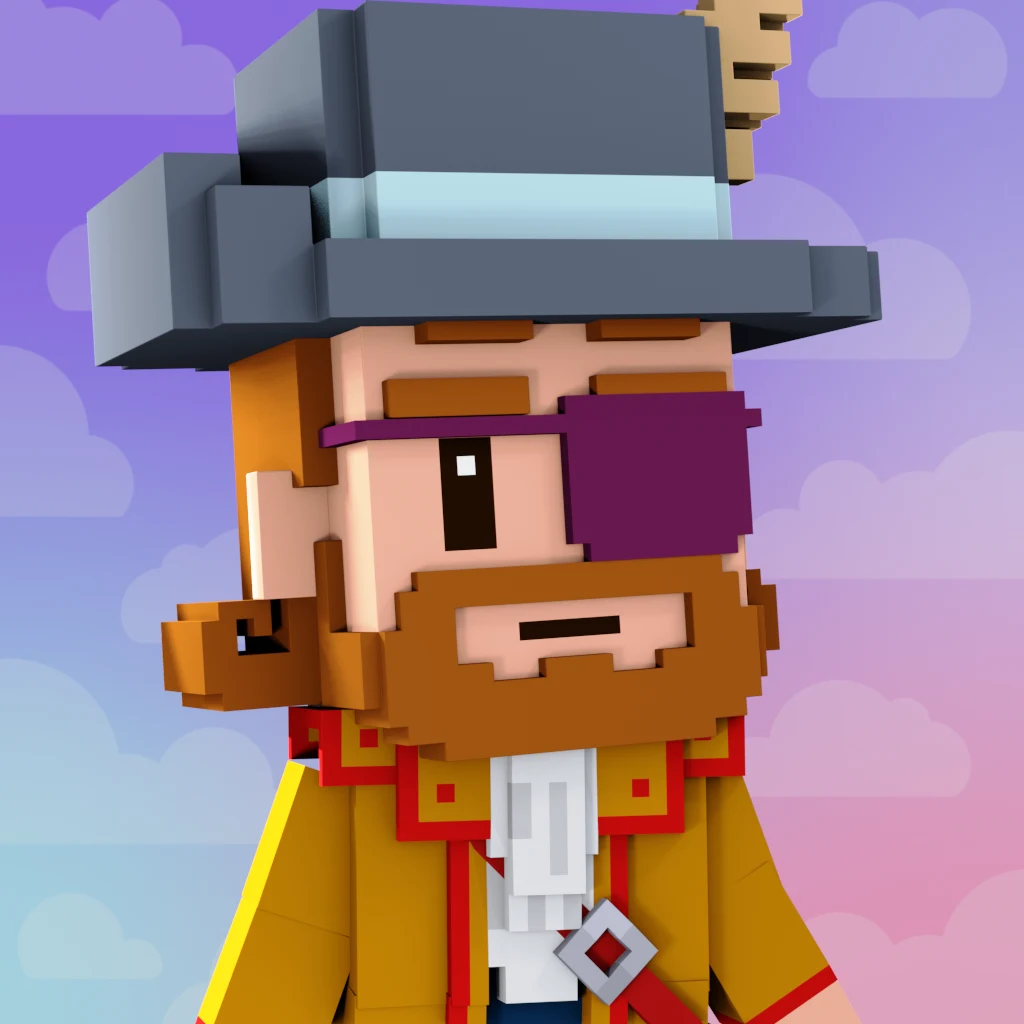 Pirate #2301 voxel render