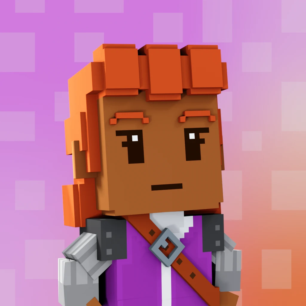 Pirate #2302 voxel render
