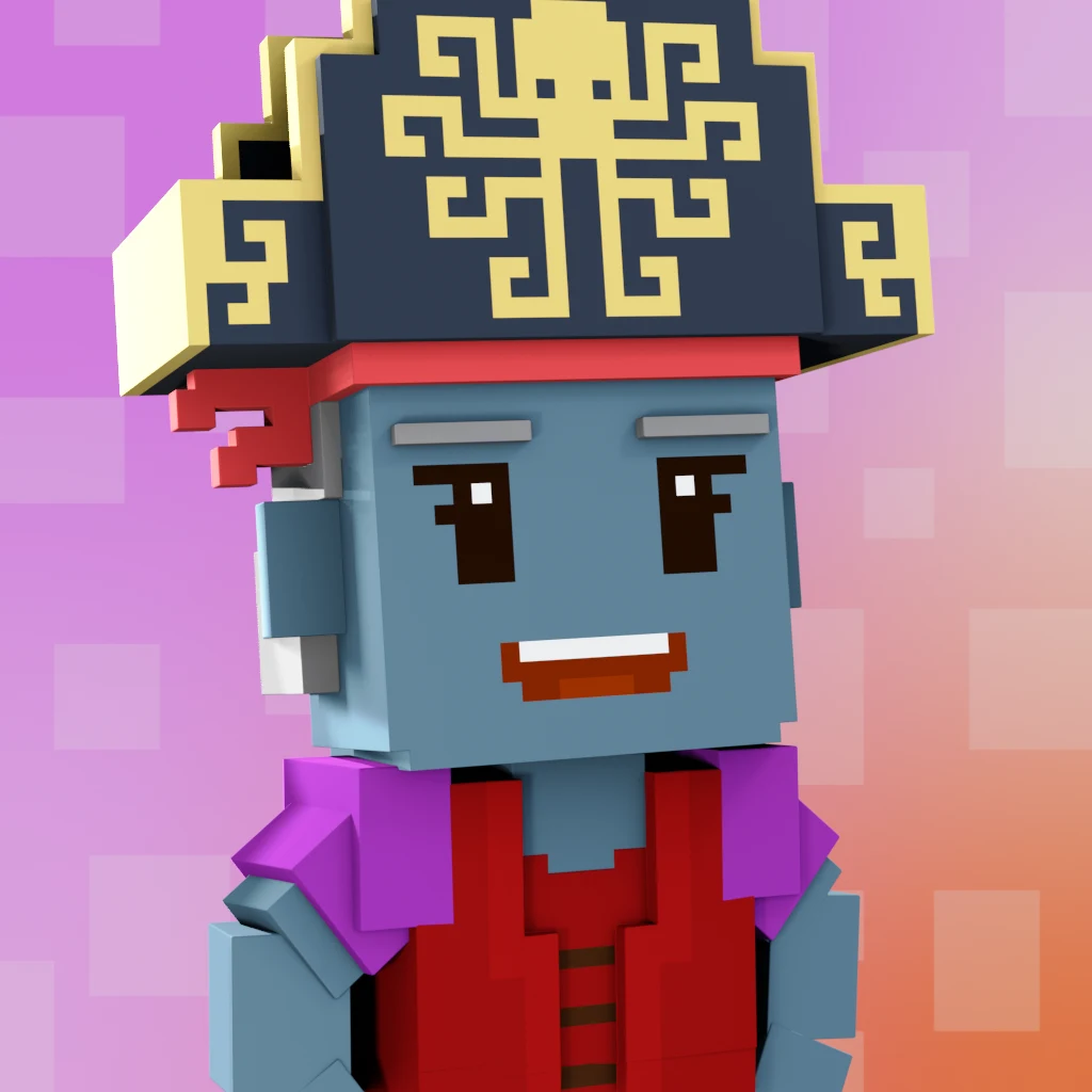 Pirate #2305 voxel render