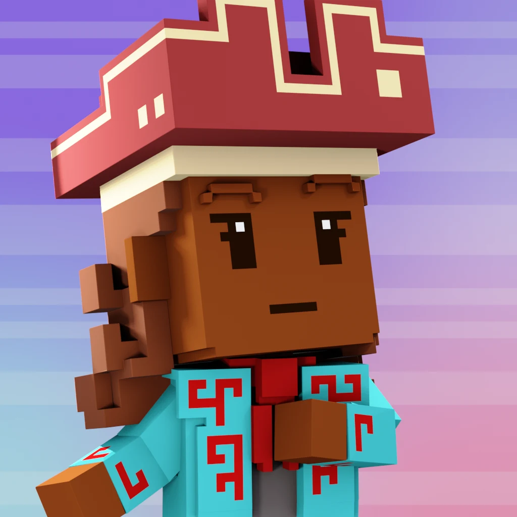 Pirate #2312 voxel render