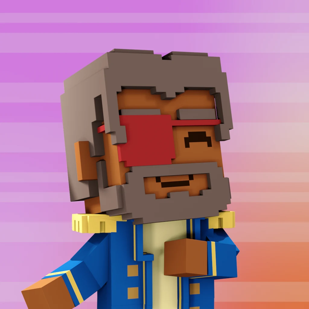 Pirate #2316 voxel render
