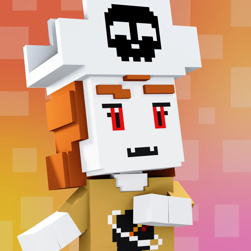 Pirate #2317 voxel render