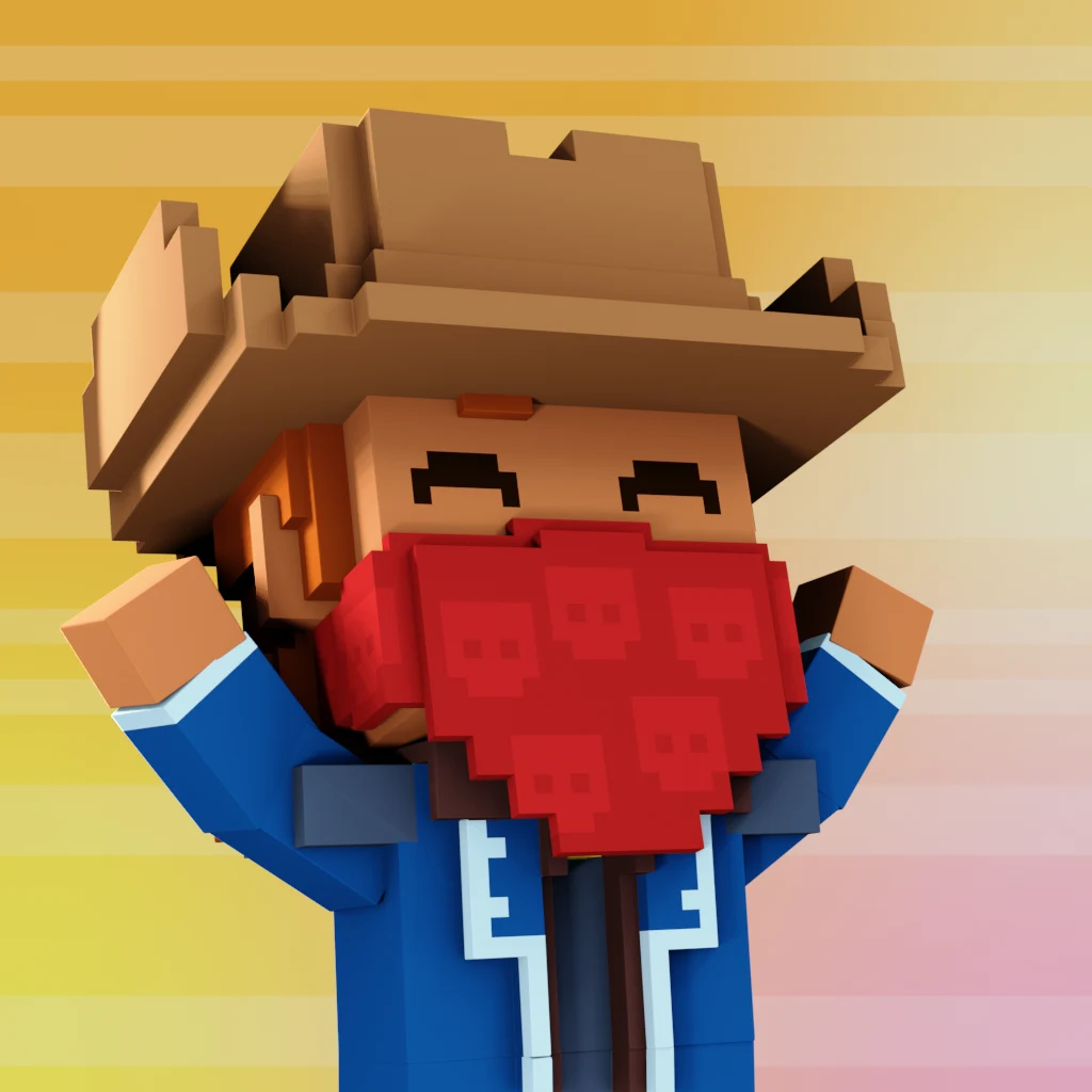 Pirate #2319 voxel render