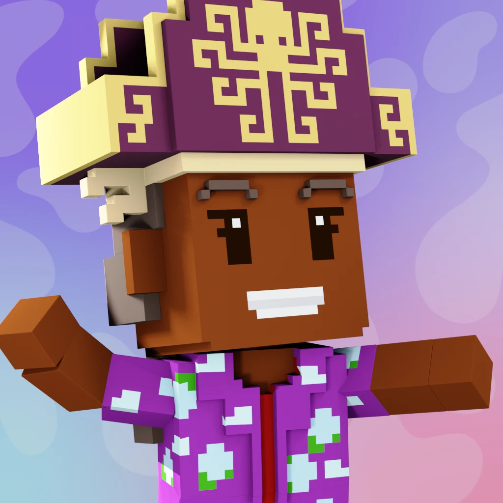 Pirate #2320 voxel render