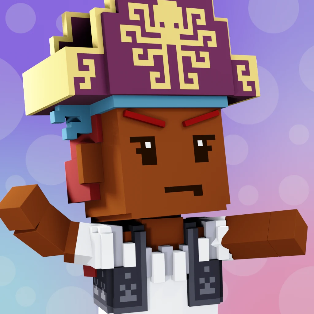 Pirate #2322 voxel render