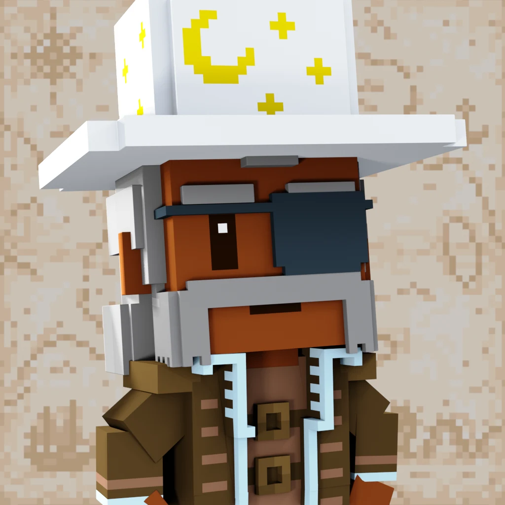 Pirate #2323 voxel render
