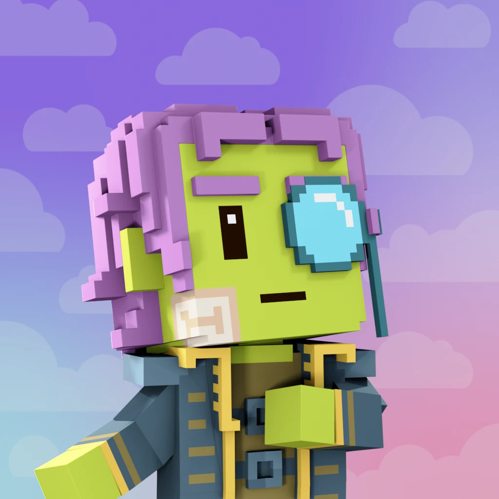 Pirate #2329 voxel render
