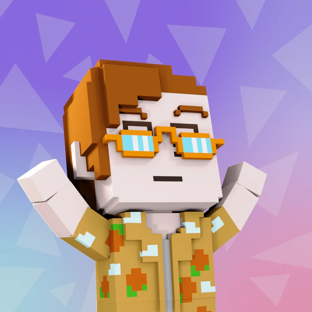 Pirate #2335 voxel render