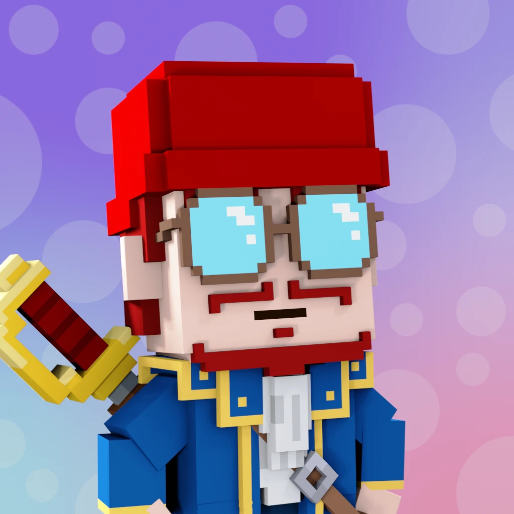 Pirate #2340 voxel render