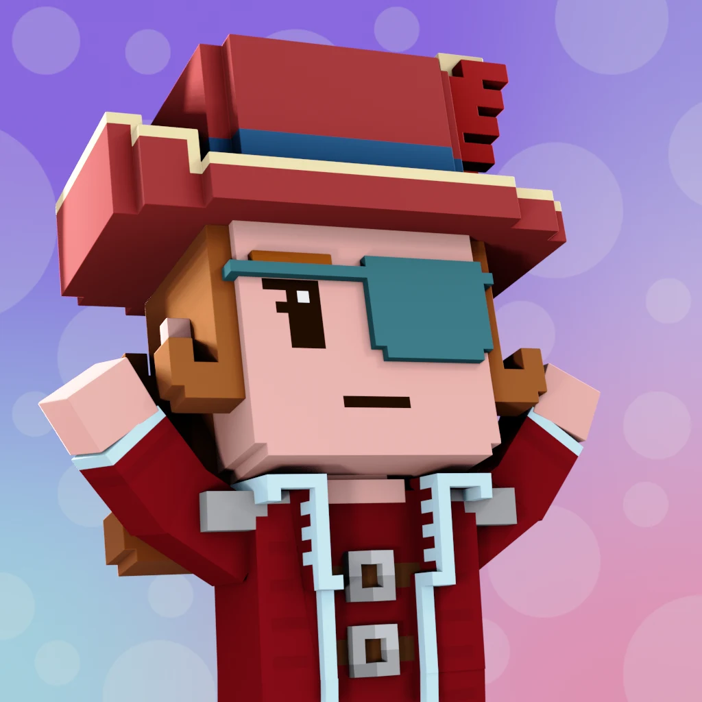 Pirate #2342 voxel render
