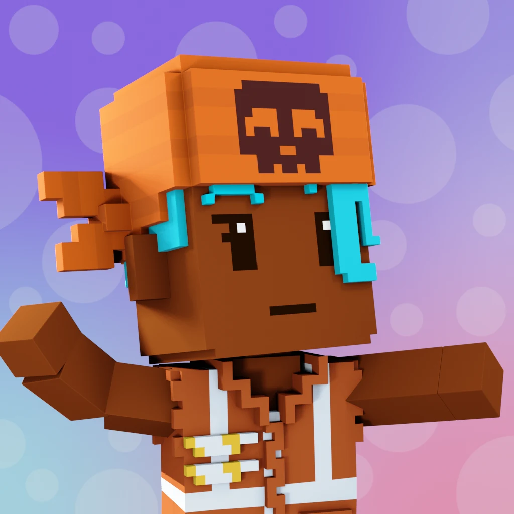 Pirate #2343 voxel render