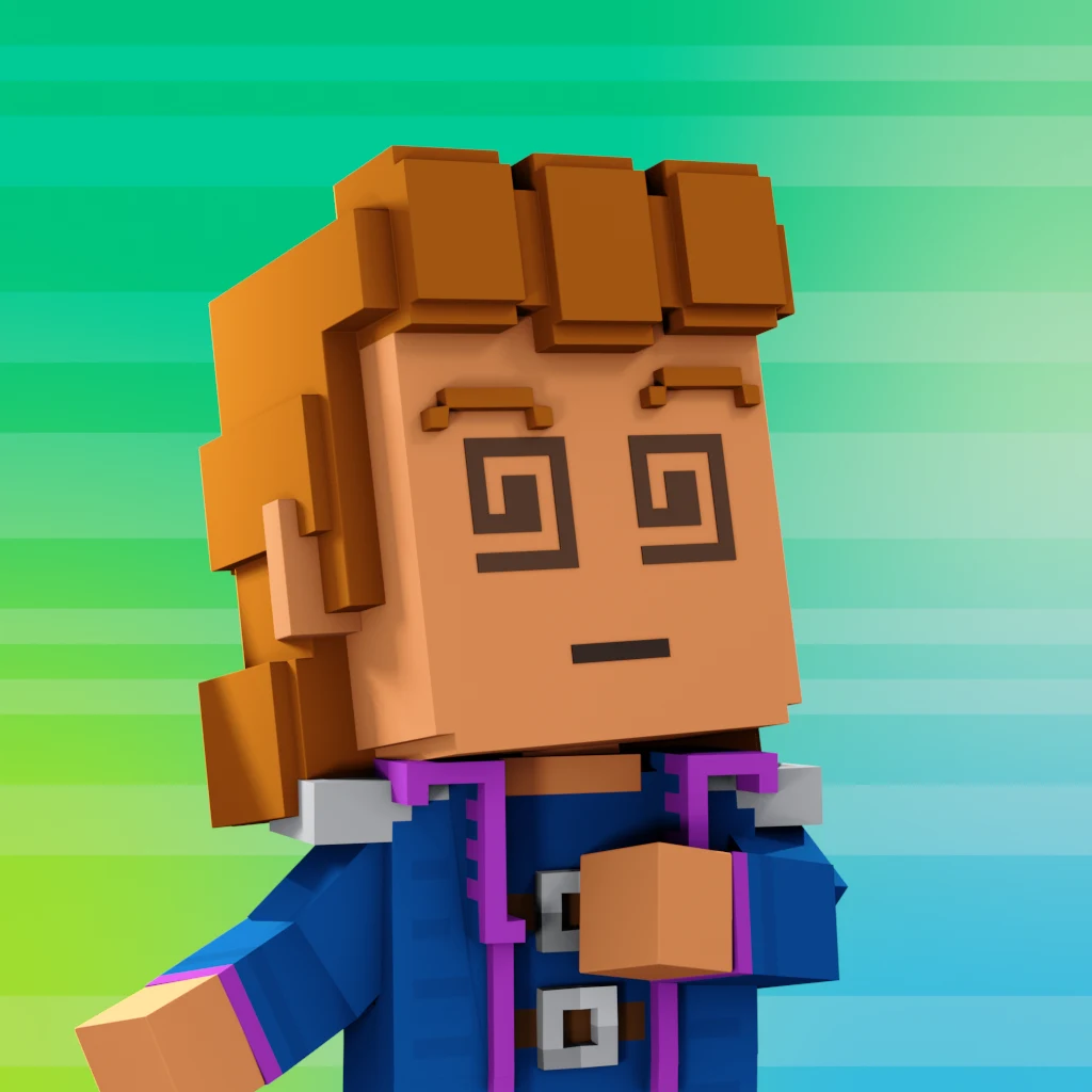 Pirate #2344 voxel render