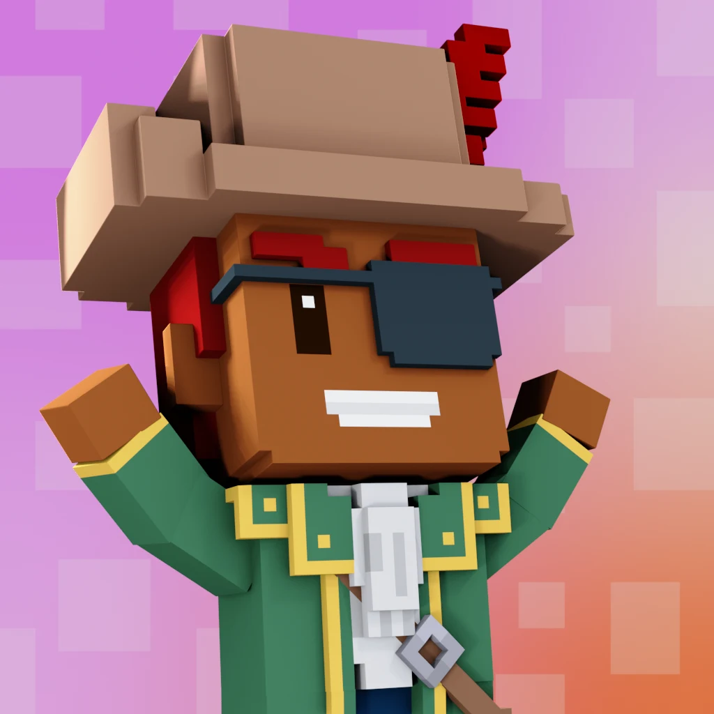 Pirate #2345 voxel render
