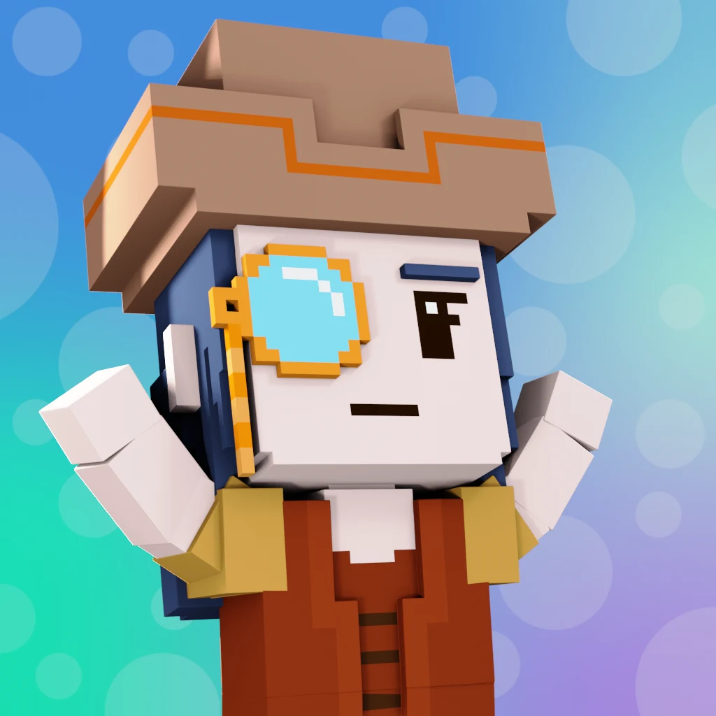 Pirate #2347 voxel render