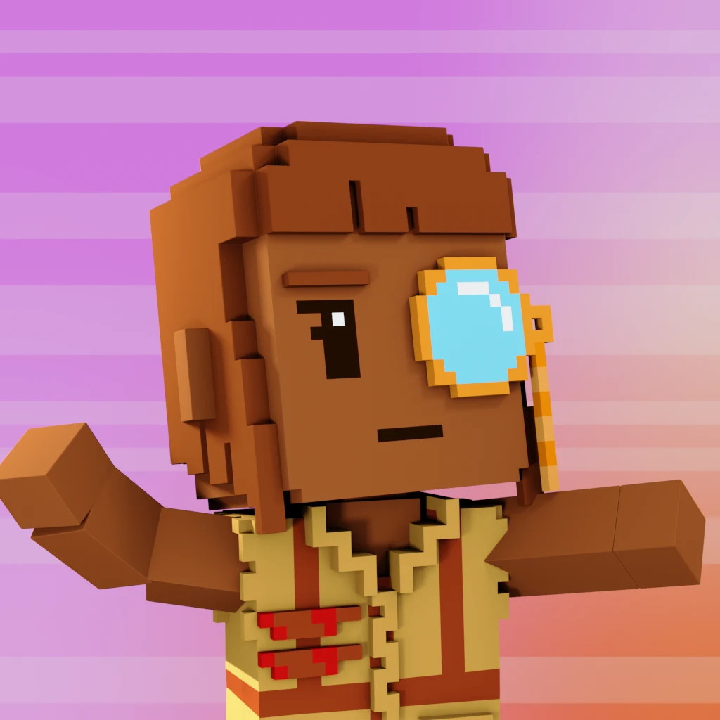 Pirate #2350 voxel render