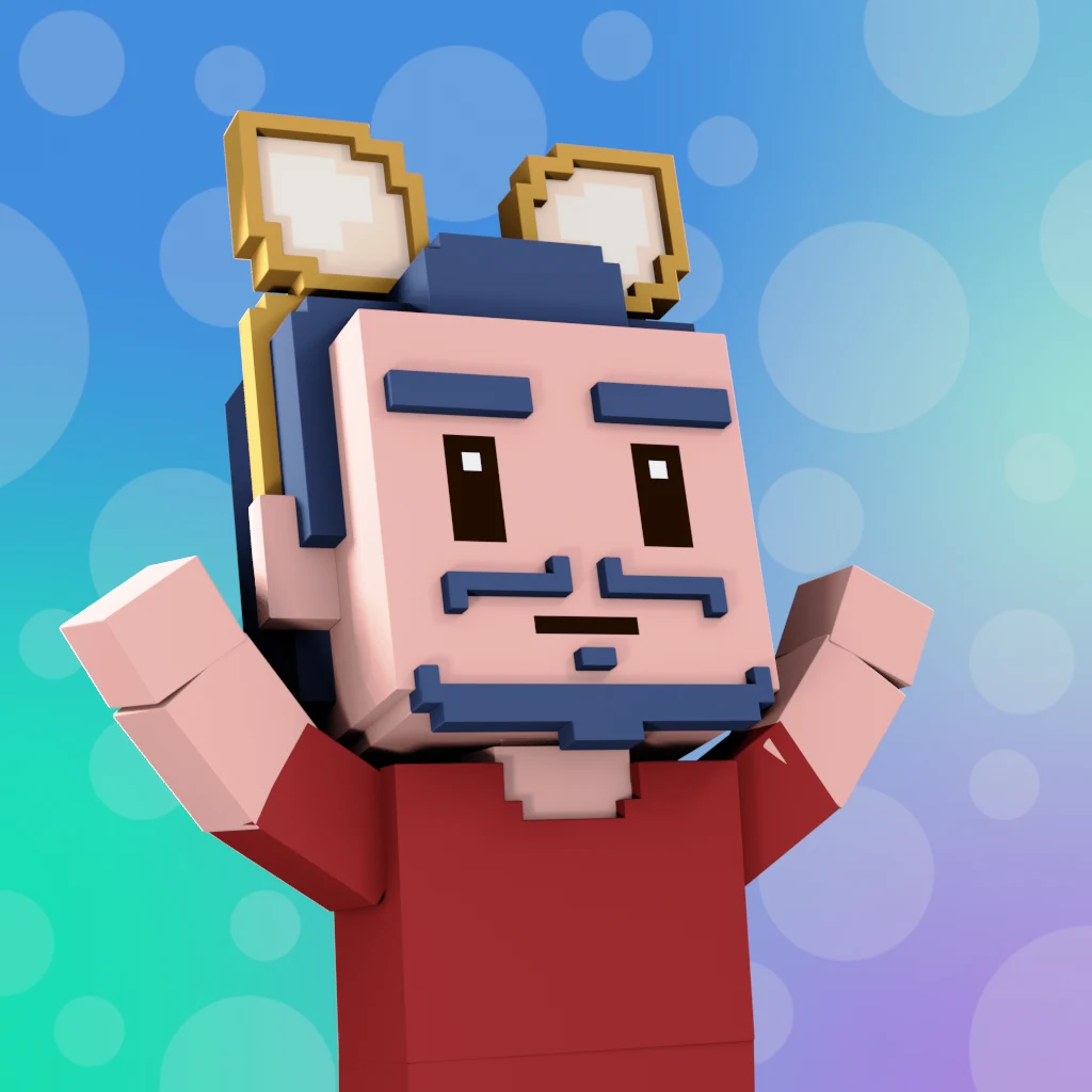 Pirate #2351 voxel render