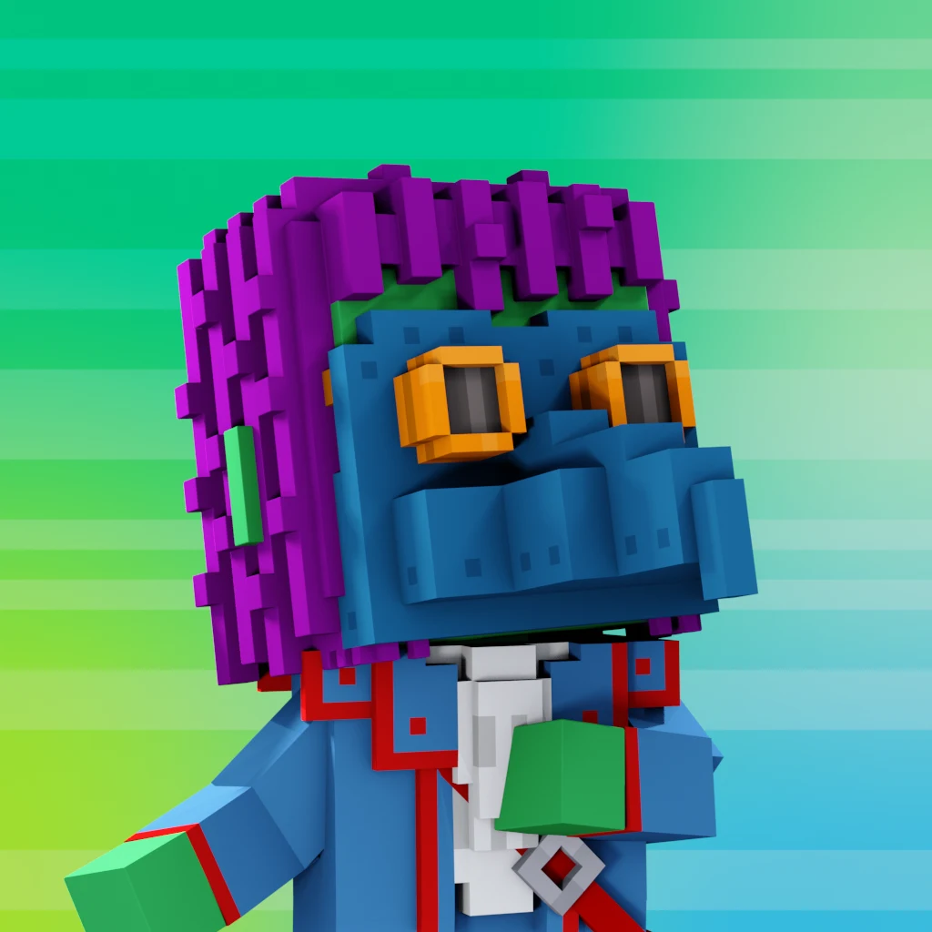 Pirate #2352 voxel render