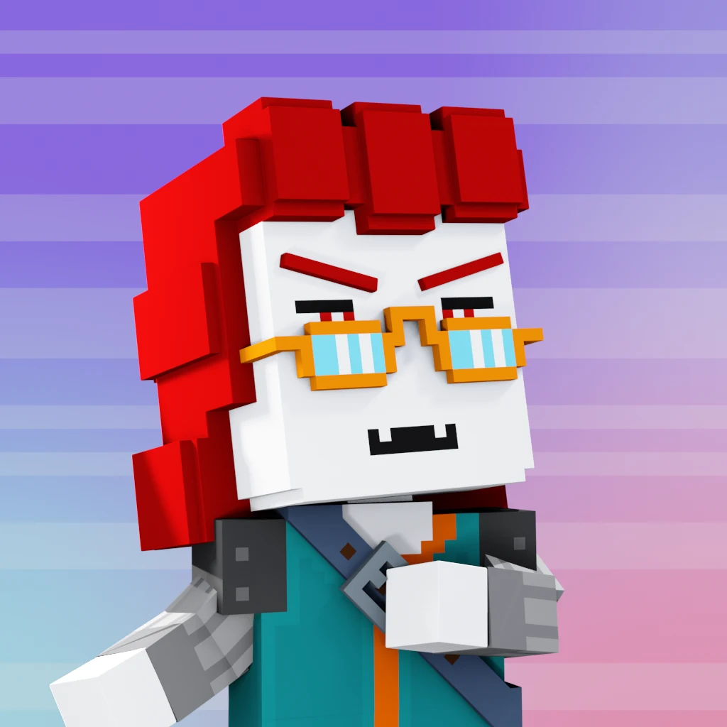 Pirate #2354 voxel render