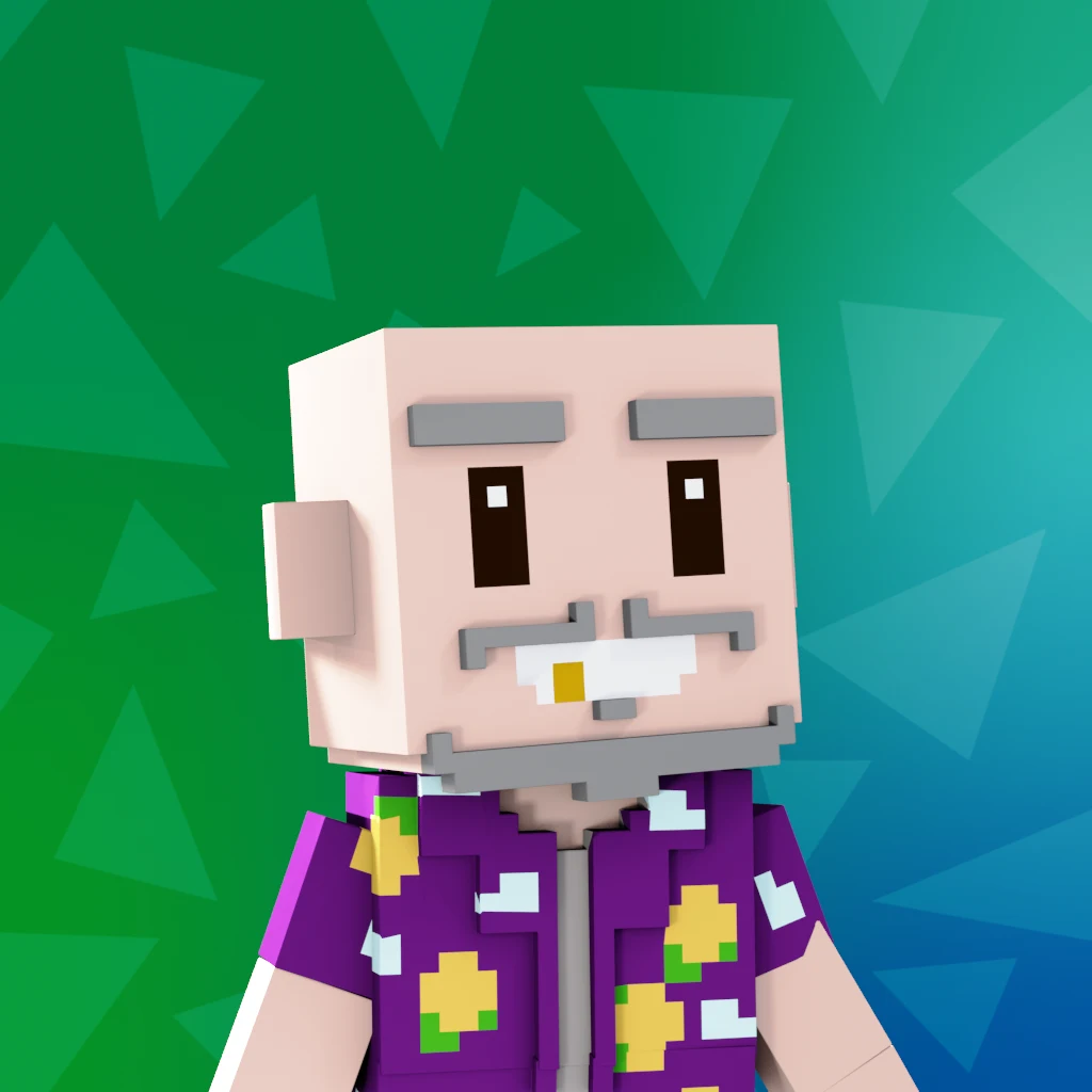 Pirate #2355 voxel render