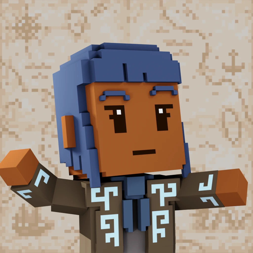 Pirate #2356 voxel render