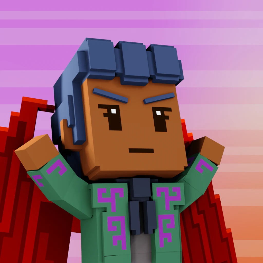 Pirate #2357 voxel render