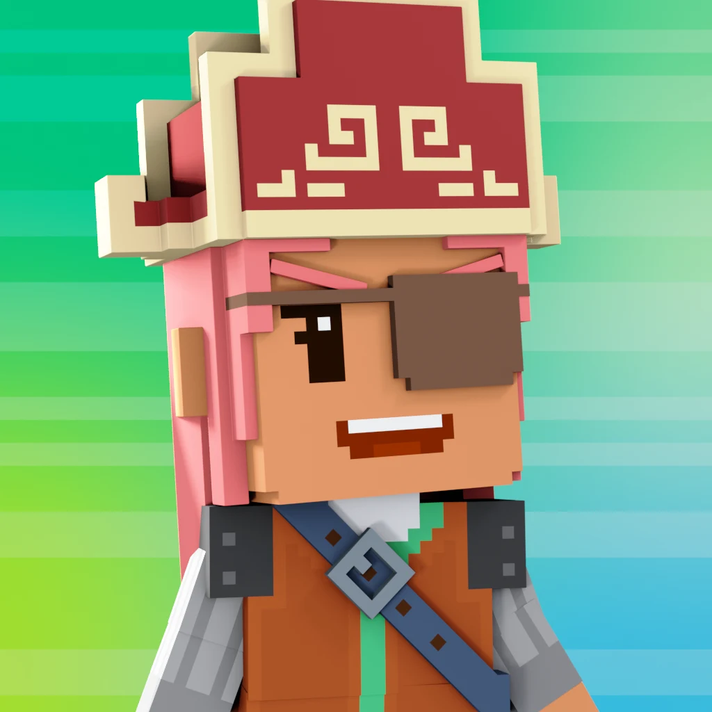 Pirate #2358 voxel render