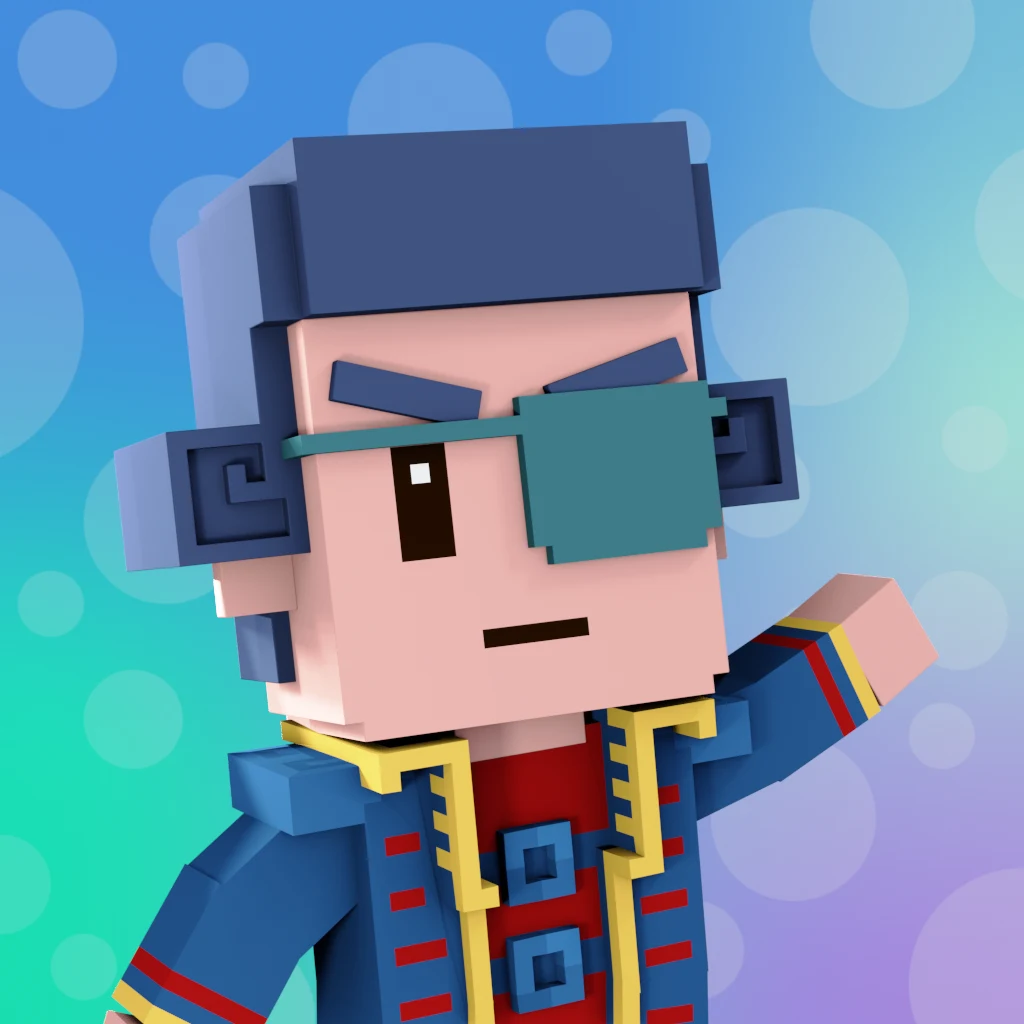 Pirate #2359 voxel render