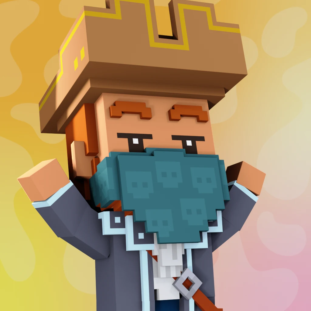 Pirate #236 voxel render