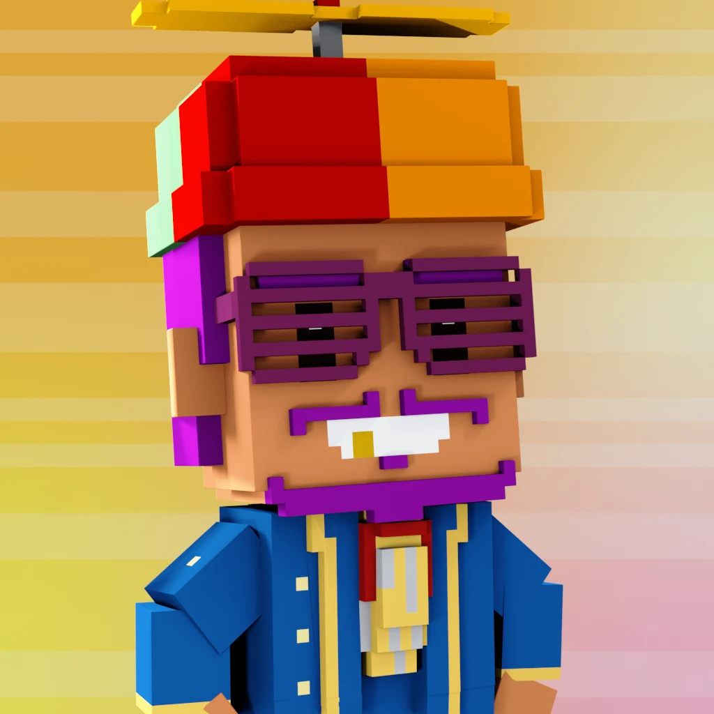 Pirate #2362 voxel render