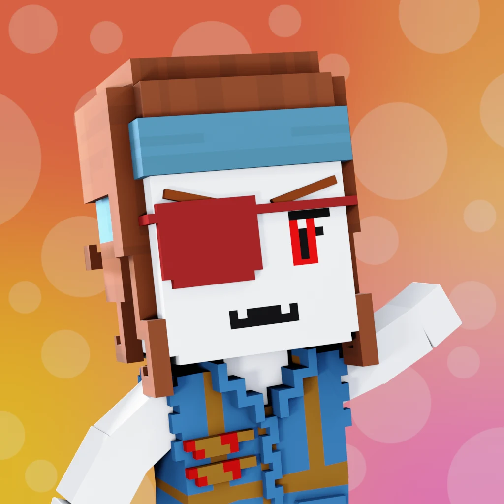 Pirate #2369 voxel render