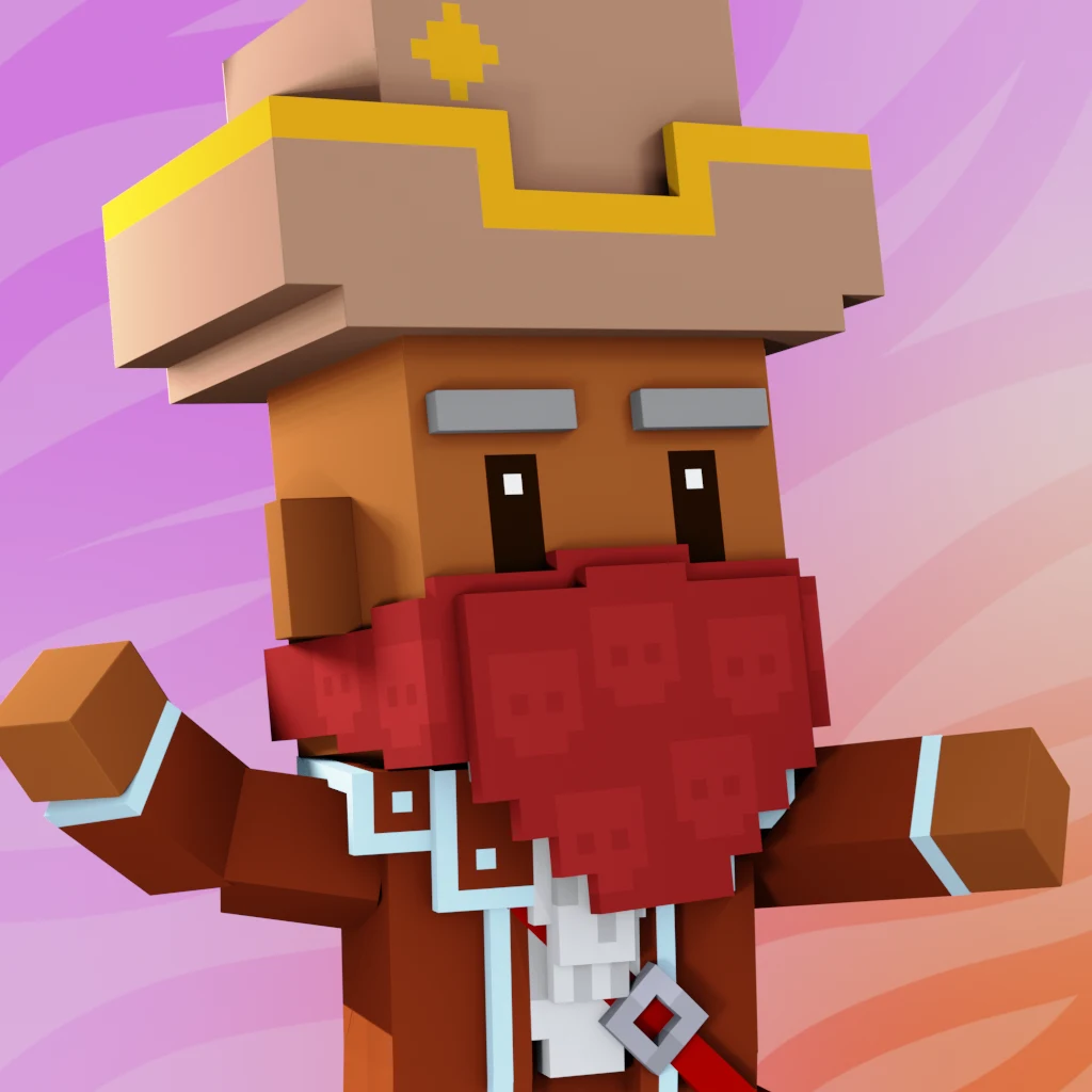 Pirate #2370 voxel render