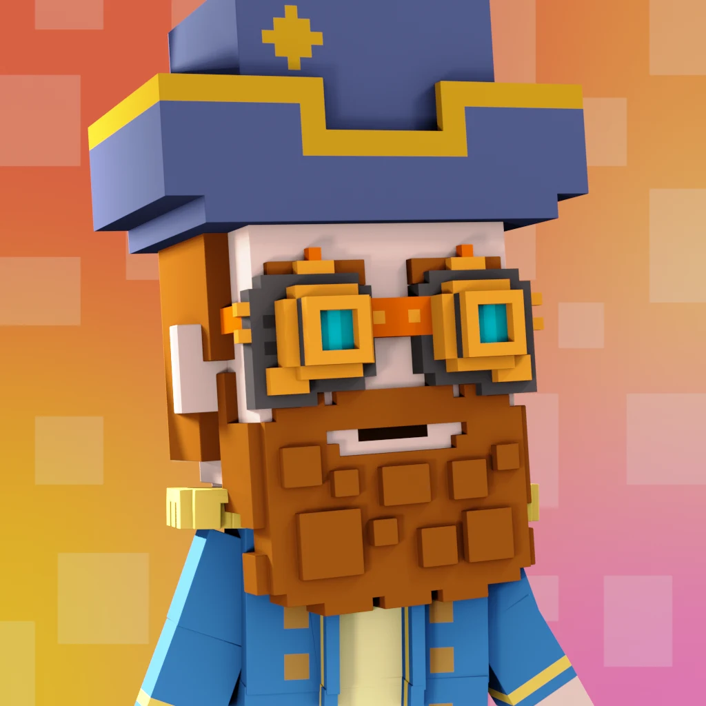 Pirate #2372 voxel render