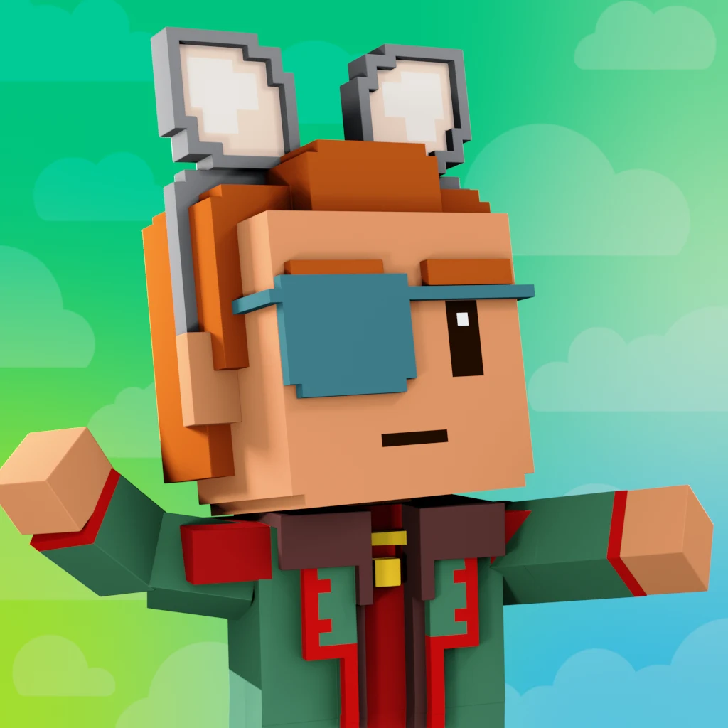 Pirate #2373 voxel render