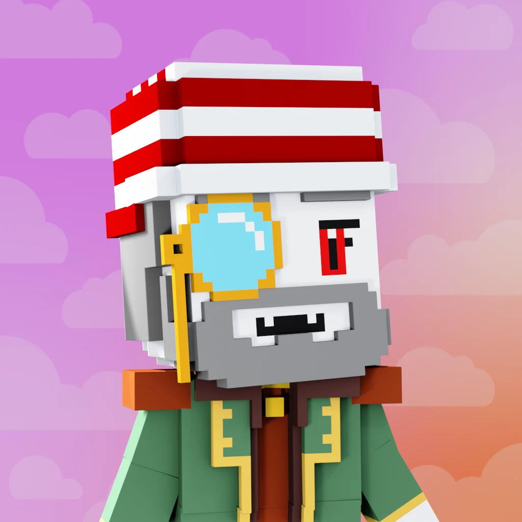 Pirate #2374 voxel render