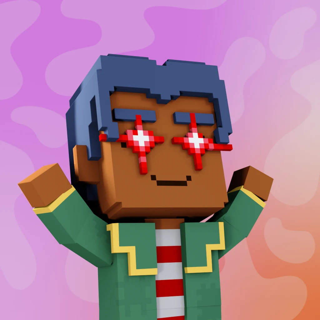 Pirate #2375 voxel render
