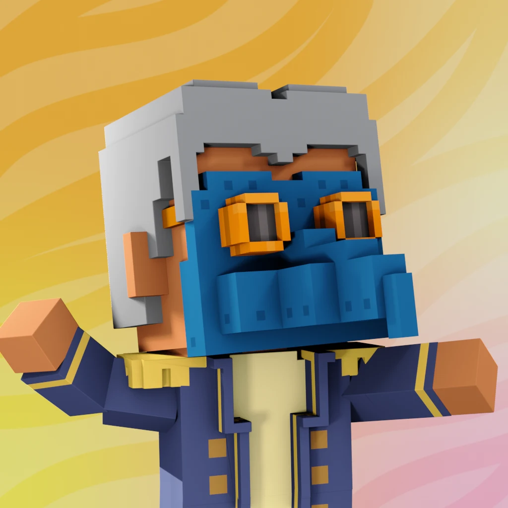 Pirate #2376 voxel render