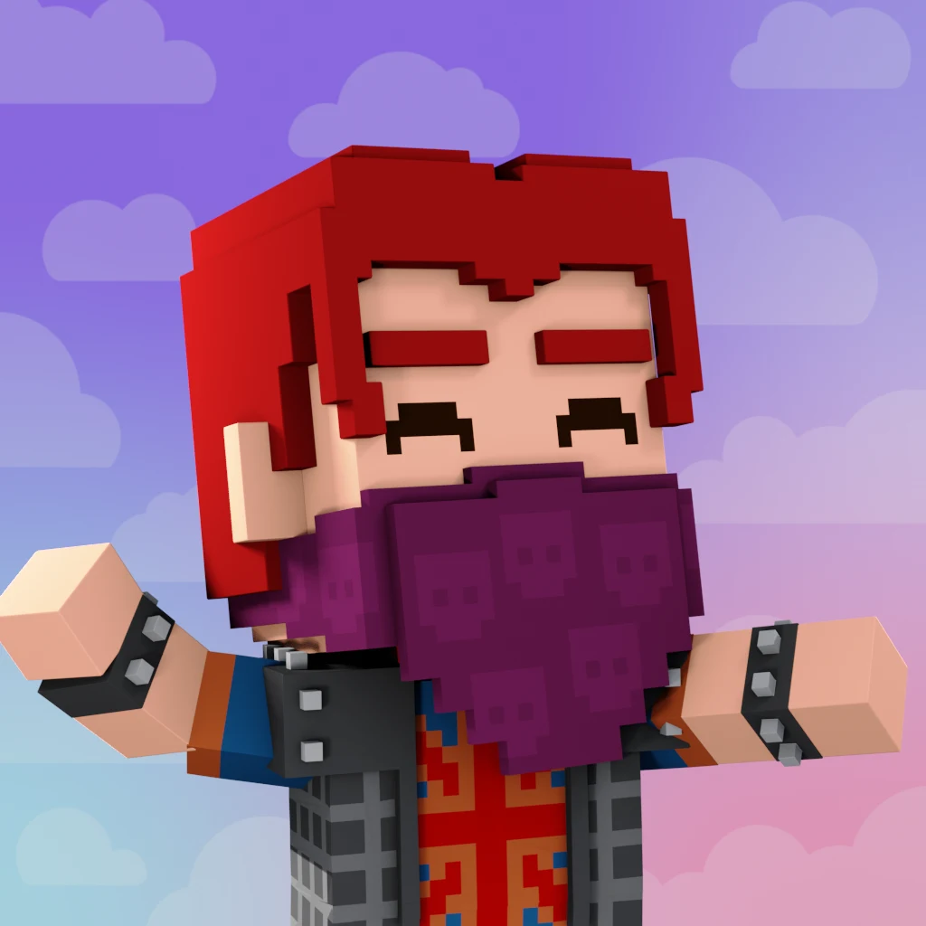 Pirate #2377 voxel render