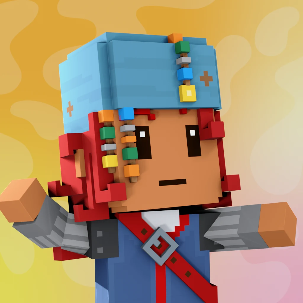 Pirate #2379 voxel render