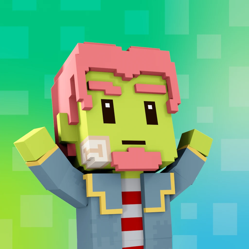 Pirate #2382 voxel render