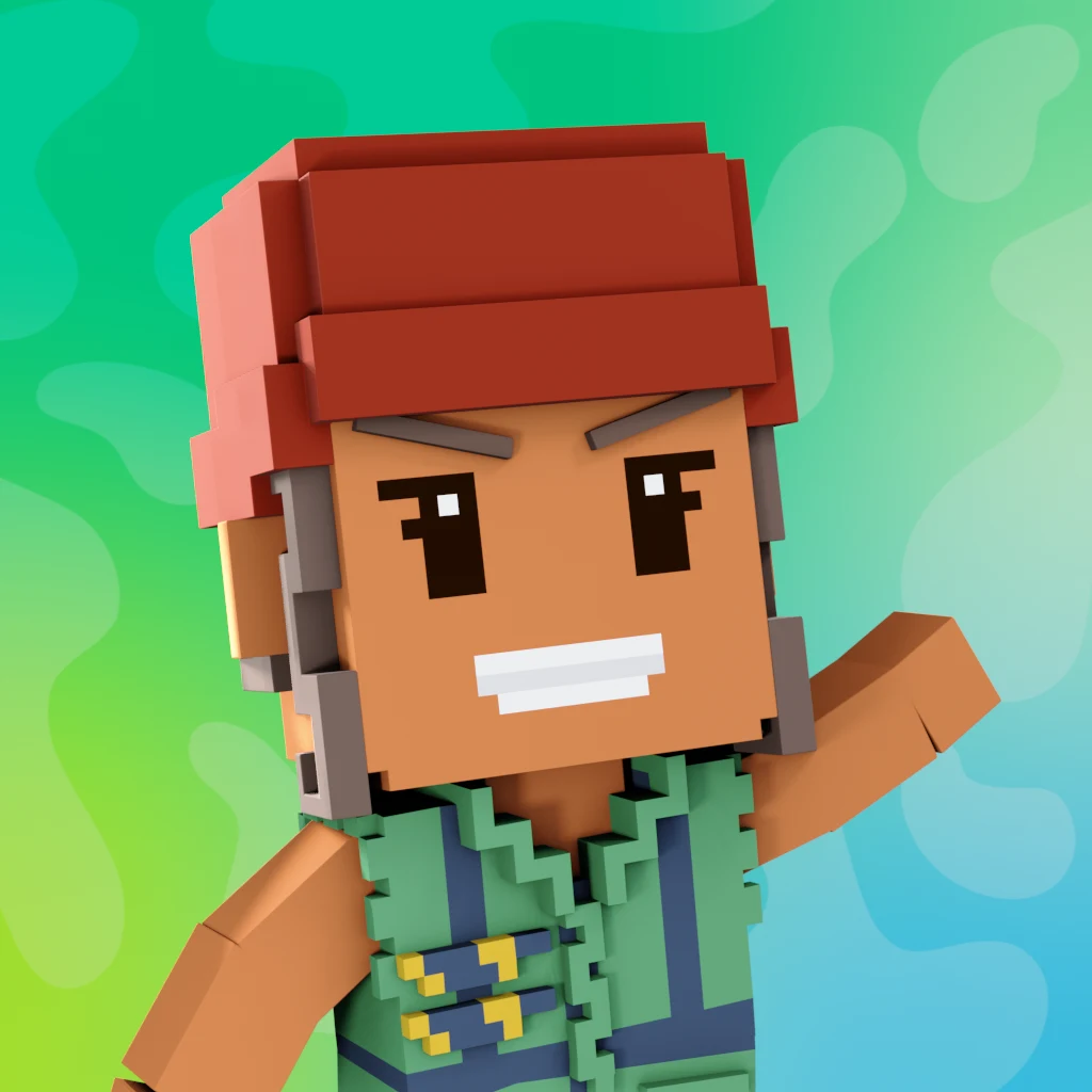 Pirate #2385 voxel render