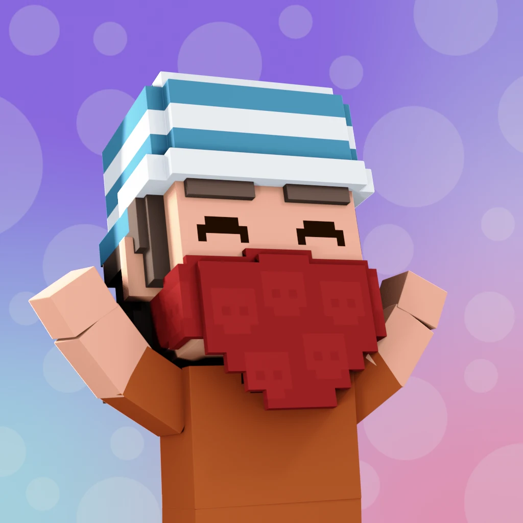 Pirate #2387 voxel render