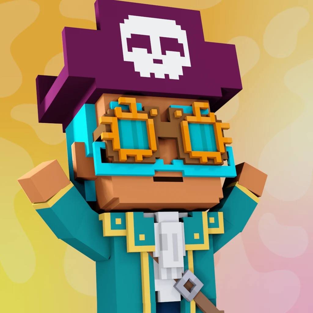 Pirate #2390 voxel render